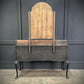 Black and Gold Chinoiserie Lacquered Dressing Table