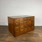Vintage Light Oak Bank of twenty Index Drawers