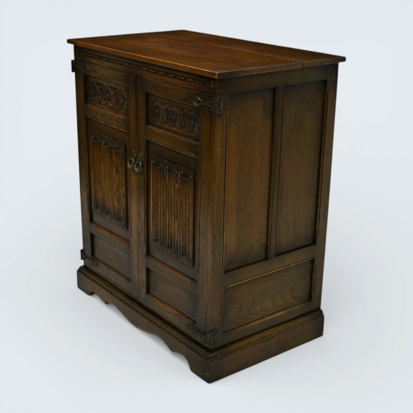 Old Charm Oak TV Video Cabinet Cupboard Light Oak Gold Diamond FREE UK Delivery*