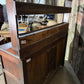 Antique Georgian Country Oak Dresser / Housekeeper Cupboard with Plate Rack, c.177