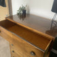 Harris Lebus, Vintage Mid Century Chest of Drawers / Tallboy – 5 Drawer – Beautiful Figured Wood Veneer – 1950s Style