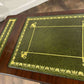 Vintage Mahogany Drop-Leaf Coffee Table with Tooled Leather Top