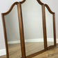 Mirror Vintage French Style Oak Carved Triple Folding Vanity Mirror LOT 6542
