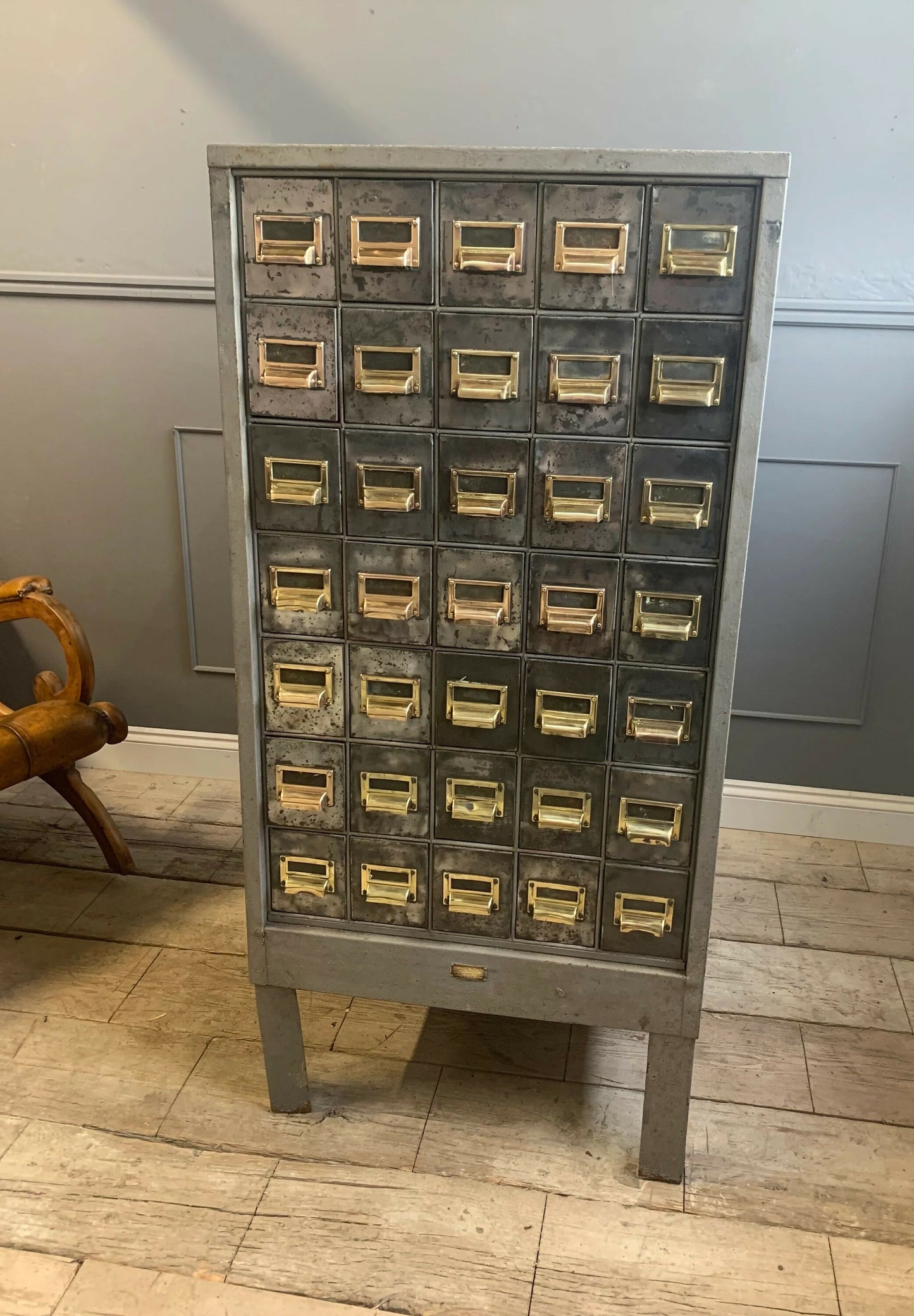 Vintage Industrial Draw Cabinet: Wine Bottle Holder Furniture