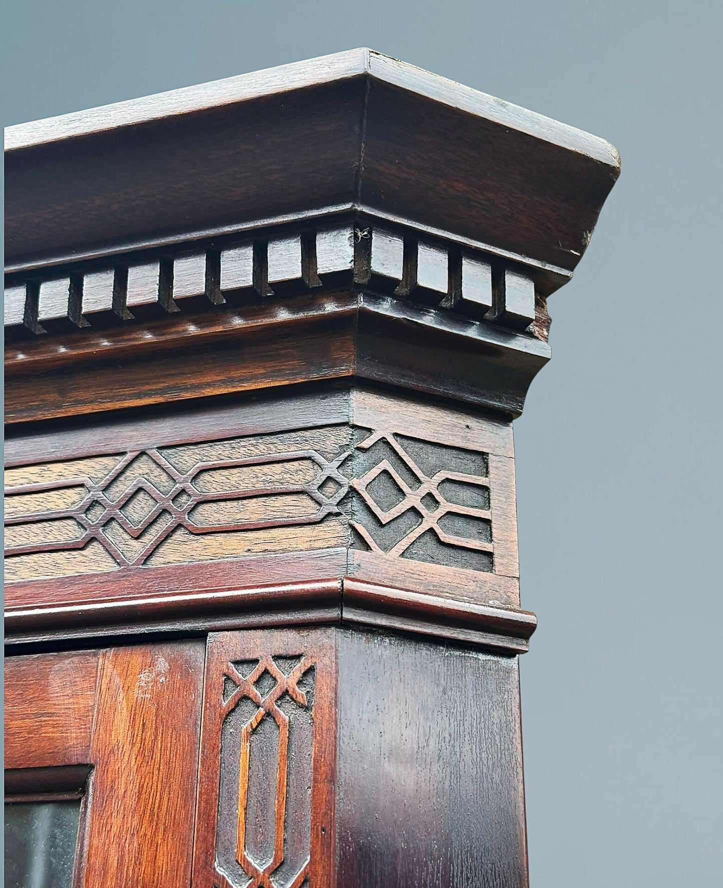 Edwardian Mahogany Corner Cabinet