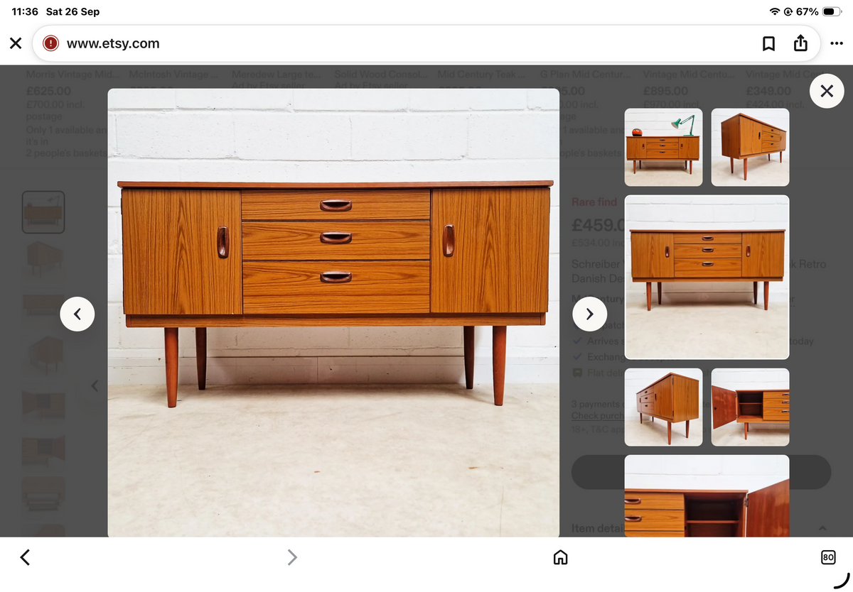 Schreiber mid century retro sideboard