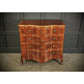 Large Walnut Serpentine Shaped Vintage Chest of Drawers