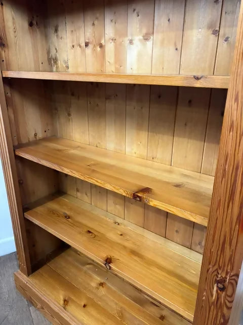 Contemporary Pine Open Bookcase