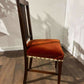 Edwardian Mahogany Upholstered Inlaid Chairx