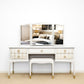 Stag Dressing table with mirror and stoolGRA
