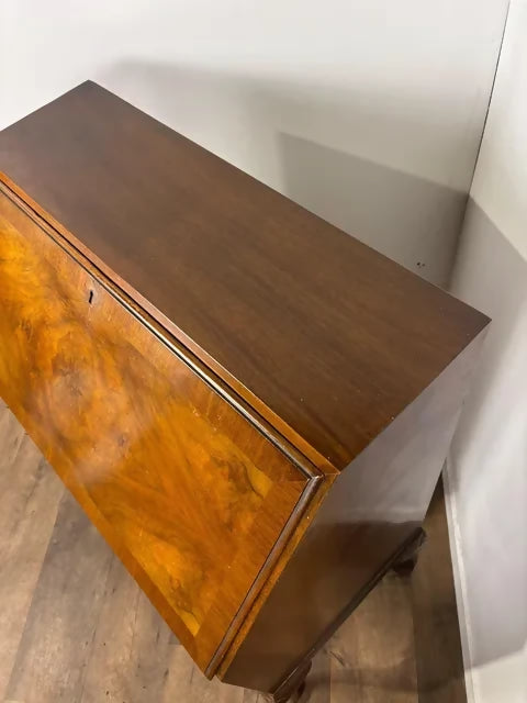 Vintage Queen Anne Style Walnut Bureau – Northampton Cabinet Company