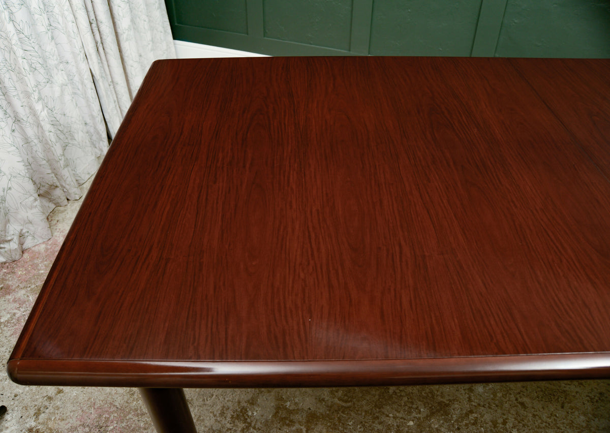 Mid Century Style Mahogany Dining Table or Boardroom Table - 7 FT - 8 Seater