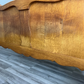 Bed Vintage French Louis XVI Oak Double Bed Frame Carved Headboard LOT 3791