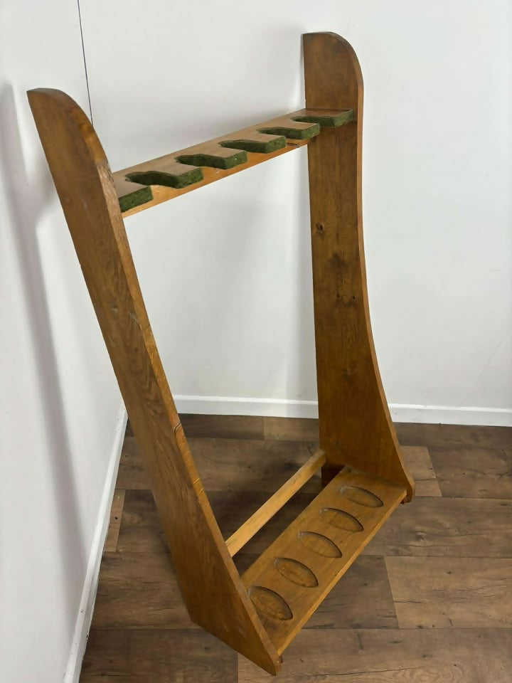 Vintage Oak Gun Rack