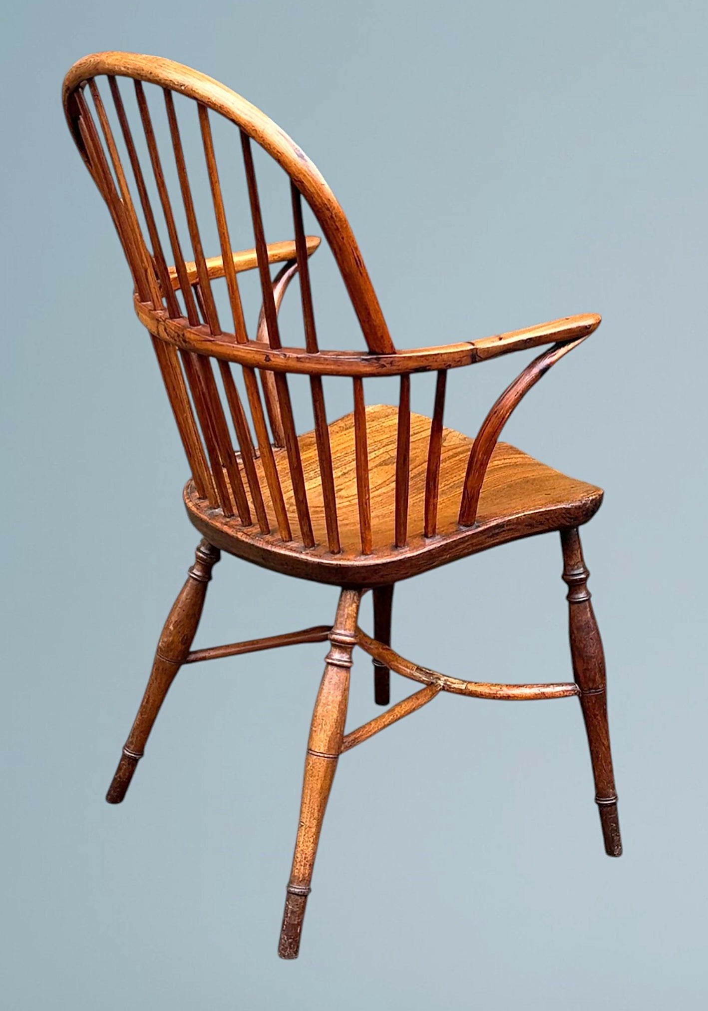 Antique 19th Century Yew Wood Windsor Chair