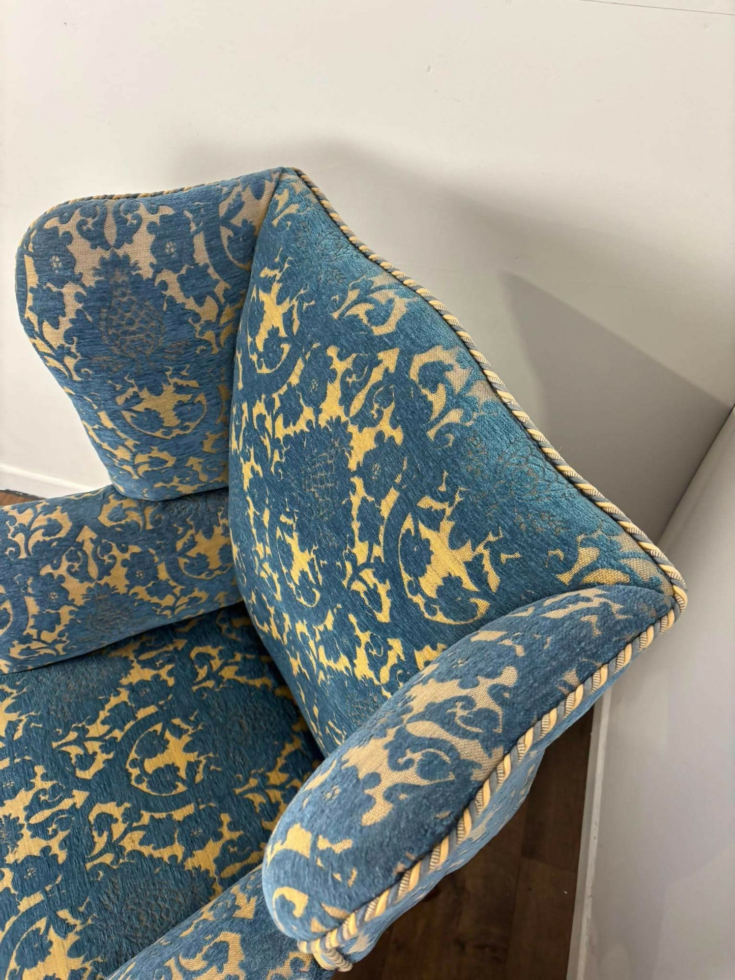 Vintage Wingback Armchair & Matching Footstool