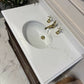 Width 102cm - Oak Vintage Bathroom Vanity Unit