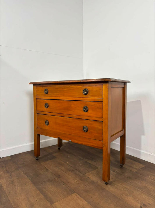 Edwardian Satinwood Three Drawer Chest