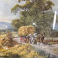 Large Framed Don Vaughan Country Harvest Scene Print