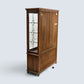 Old Charm Display Cabinet 3 Shelves Tudor Brown Finish #2155 FREE UK Delivery*