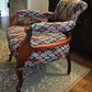 Antique Chair / Tub / Captains Chair on castors Rebuilt and Reupholstered