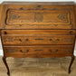 Secretaire Writing Desk Vintage French Louis Oak Rare Bureaux Cabinet LOT 6318