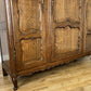 Wardrobe Antique French Louis XVI Style Oak Three Door Carved Armoire LOT 6461