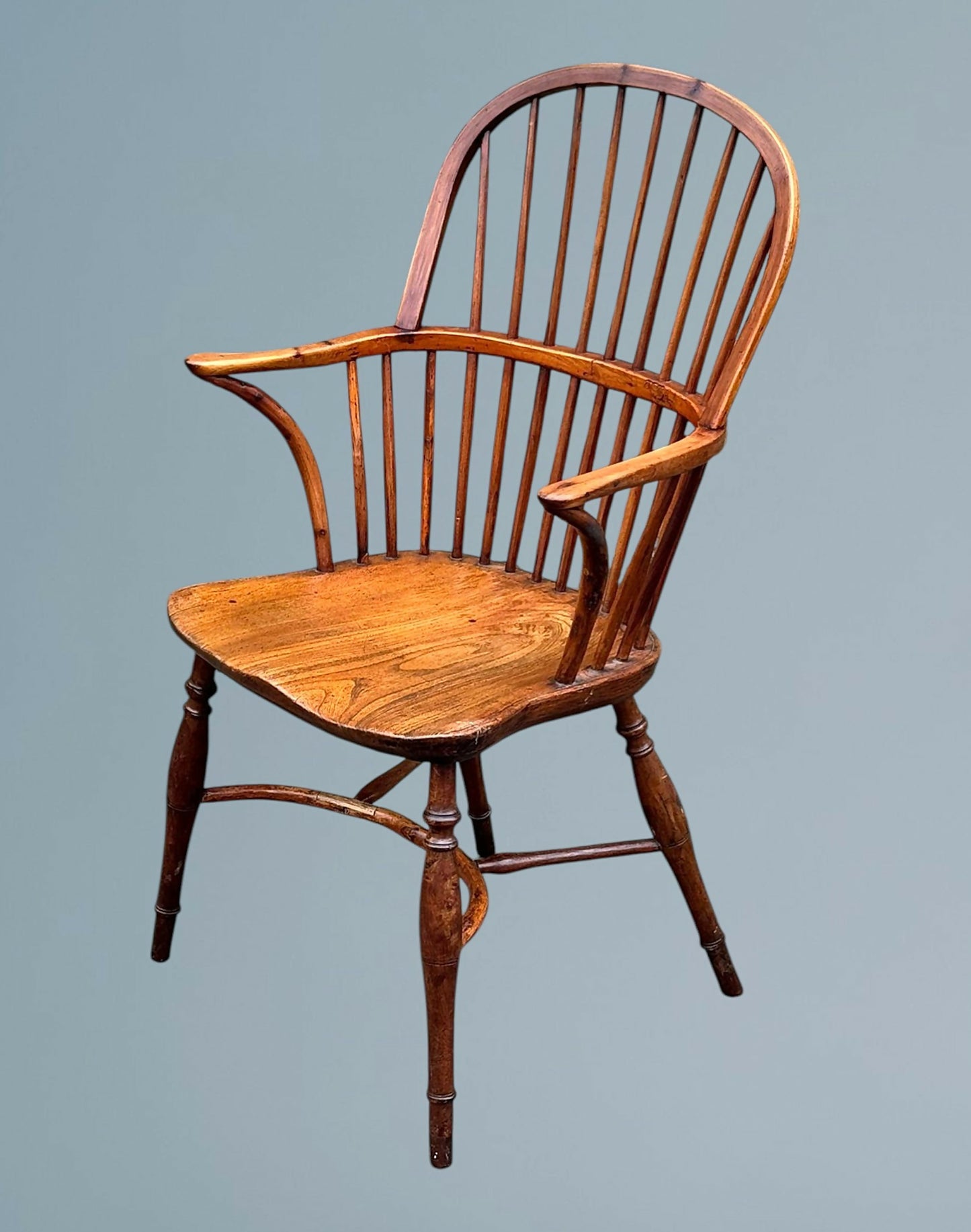 Antique 19th Century Yew Wood Windsor Chair