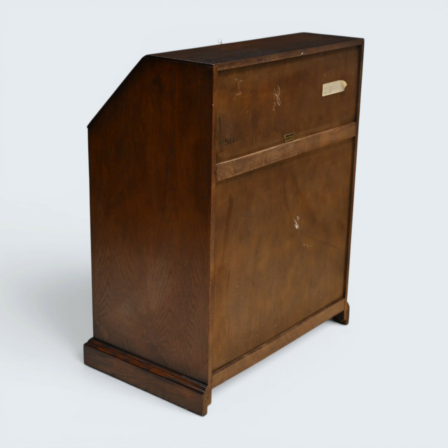 Old Charm Bureau Desk Micro Office Tudor Brown Fitted Interior FREE Delivery