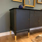 Black & gold vintage sideboard