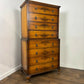 Vintage Walnut Chest On Chest – 8 Drawer Tallboy Chest