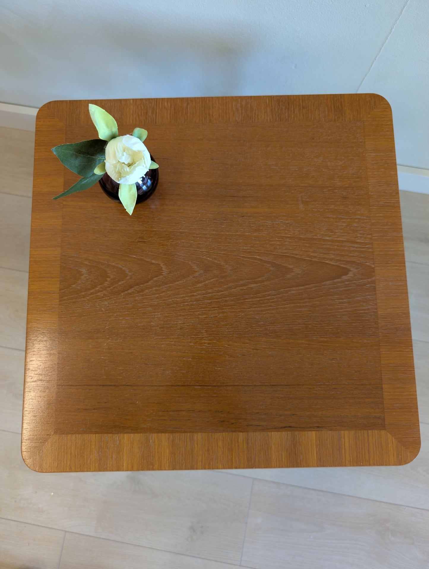 Mid Century Parker Knoll Nathan Teak Side Table with Drawer & Shelf