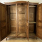 Wardrobe Vintage French Louis XVI Style Oak Three Door Carved Armoire LOT 6507