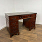 Reproduction Mahogany Twin Pedestal Knee Hole Desk