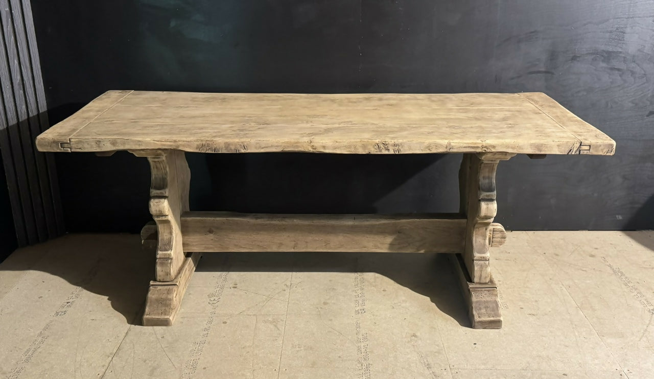 Quality Oak Farmhouse Dining Table