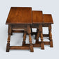 Old Charm Nest of 3 Tables Tudor Brown Finish Model 1494 FREE UK Delivery*
