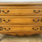 Chest of Drawers Vintage French Louis Oak 3 Drawers Carved Cabinet LOT 6259