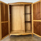 Wardrobe Vintage French Louis Oak Two Door Bedroom Storage Armoire LOT 6536