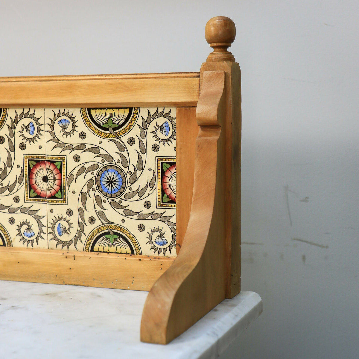 Antique Marble Top Wash Stand Side Table Kitchen Side Table