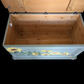 Vintage upcycled green blanket box rustic storage coffee table
