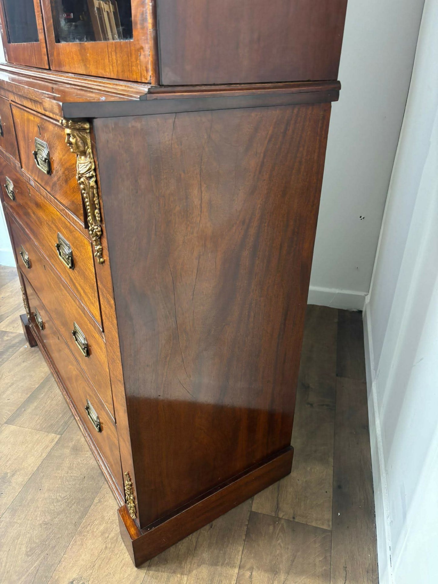 19th century Mahogany Glazed Bookcase