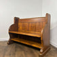 Victorian Pitch Pine Pew Of Small Proportions