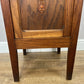 Bedside Table Antique French Style Oak Carved Marble Top Cabinet LOT 6602