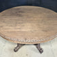 French Carved Oak Hunting Table