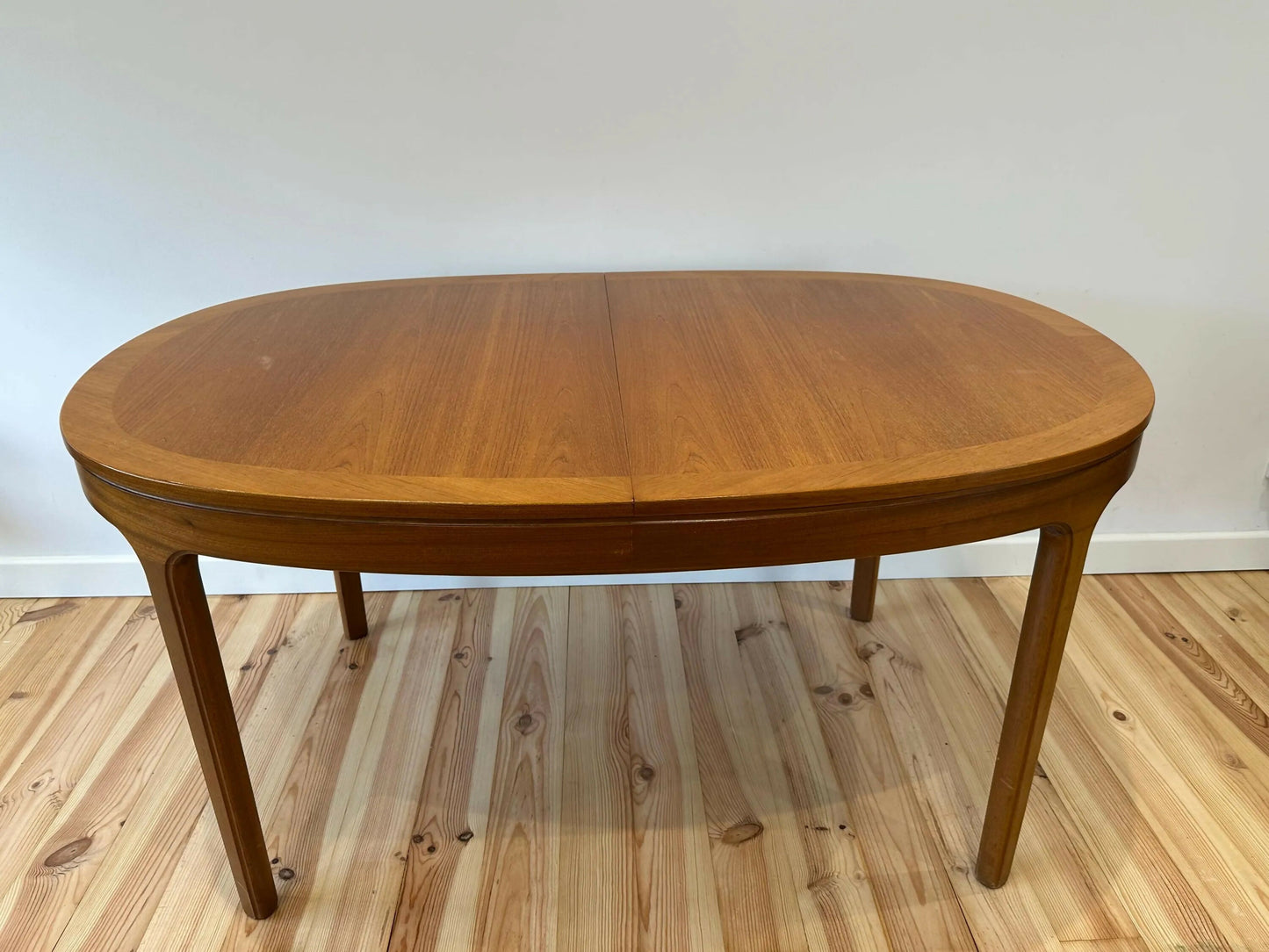 Nathan Mid Century Teak Dining Table Extendable Vintage MCM Extending Table