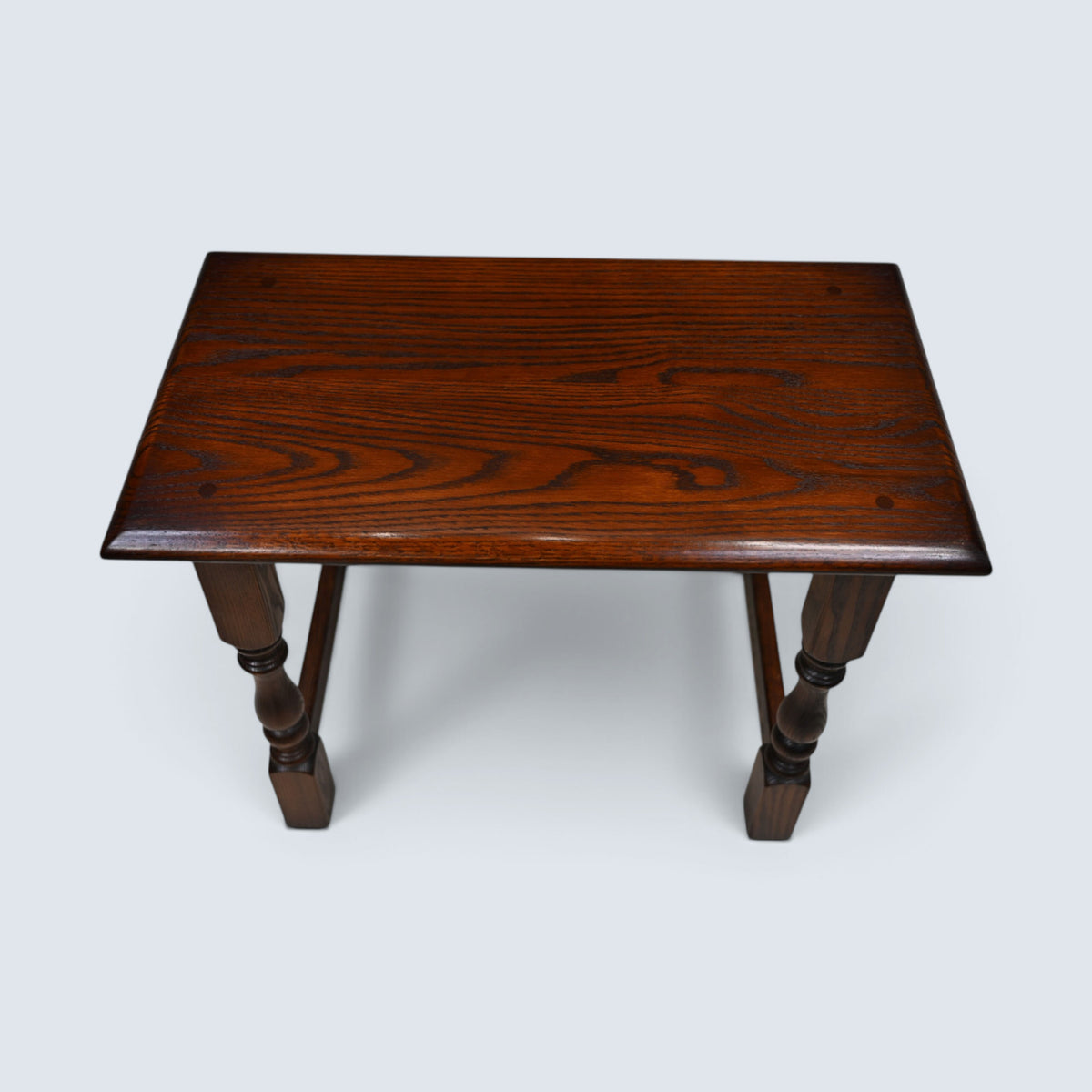 Old Charm Nest of 3 Tables Tudor Brown Finish Model 1494 FREE* UK Delivery