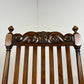 Reproduction Bar Back Mahogany Framed Armchair