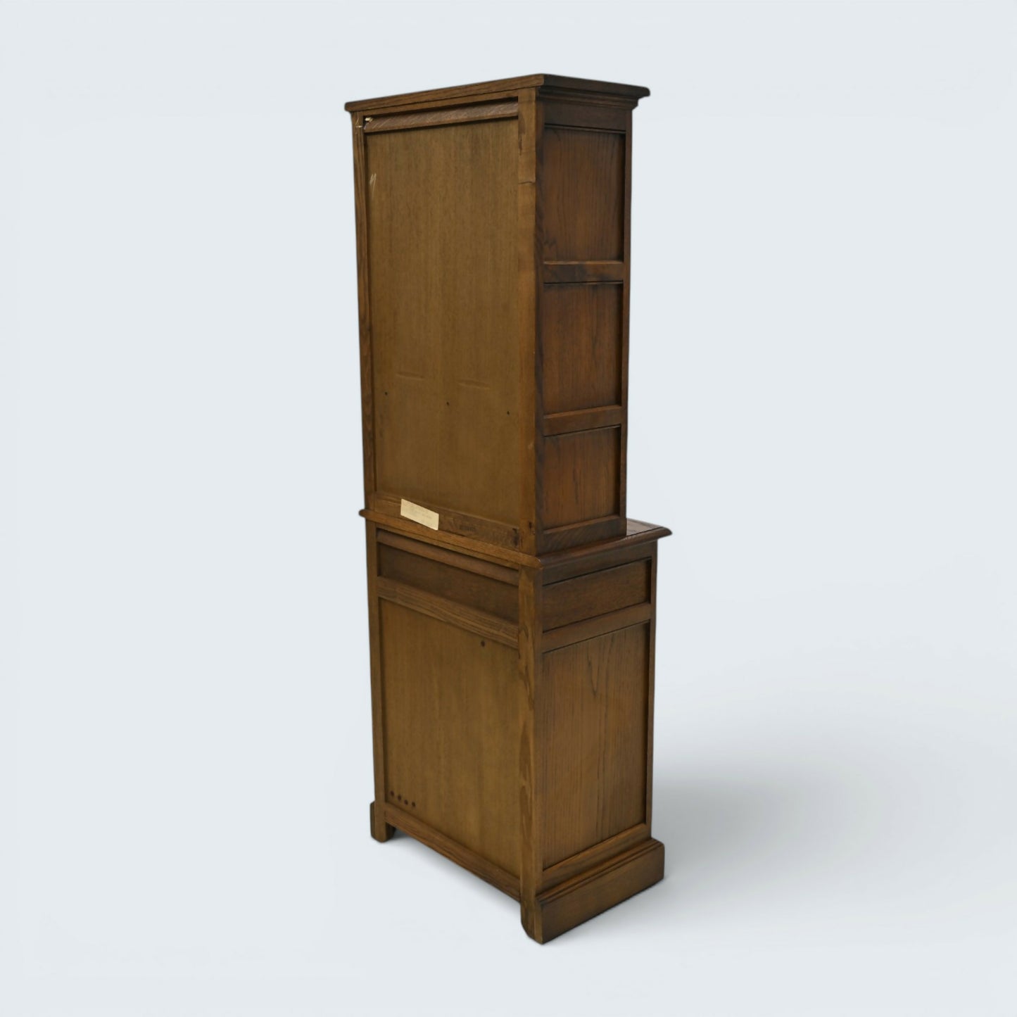 Old Charm Narrow Bookcase 4 Shelves Light Oak Carvings Drawer FREE UK Delivery*