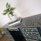 Hand-Painted Green Stencil Desk | Upcycled Vintage Writing Table | Unique Statement Piece