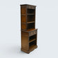 Old Charm Narrow Bookcase 4 Shelves Light Oak Carvings Drawer FREE UK Delivery*